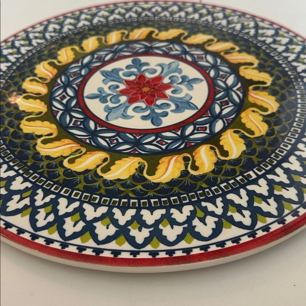 WILLIAMS SONOMA ~ SICILY ITALIAN MEDALLION ~ CHARGER / PLATTER / TRIVET ~ 13.5